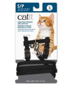 Harnais et Laisse pour Chats, Noir – Catit