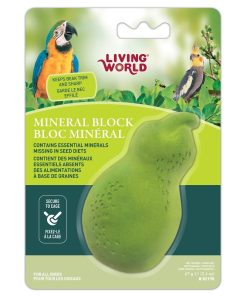 Alternative view of Bloc minéral en forme de poire pour oiseaux – Living World
