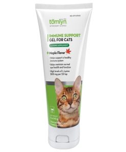 Supplément en Gel de L-Lysine pour Chats, 142g, Saveur d’érable – Support Immunitaire – Tomlyn