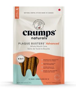 Gâterie Dentaire Plaque Busters Advanced – Soins de la Bouche – Crumps&rsquo; Naturals – Paquet de 10