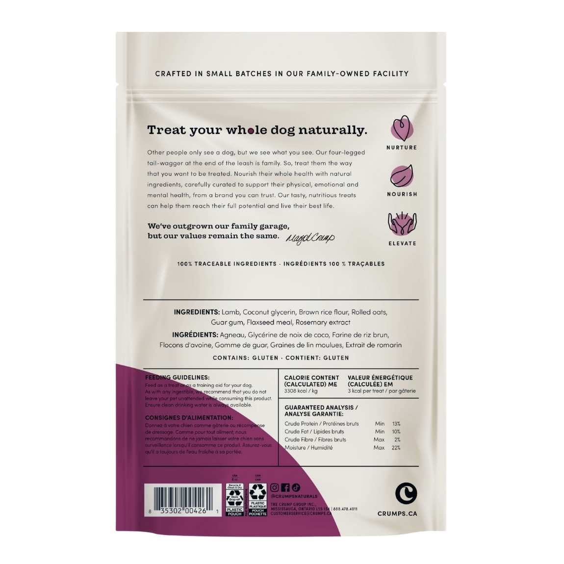 Gâteries d’Entraînement Tendres à l’Agneau pour Chiens – Crumps’ Naturals – Image 4