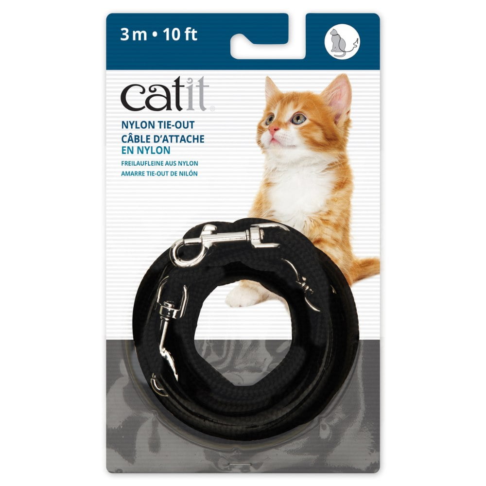 Câble d’Attache en Nylon pour Chat – Noir – Catit – Image 2