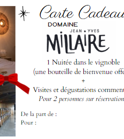 Carte cadeau nuitée + visites + dégustations